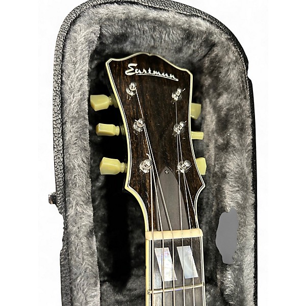 Used Eastman T486 Black Hollow Body Electric Guitar