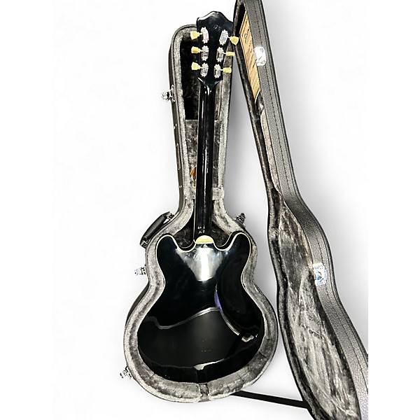 Used Eastman T486 Black Hollow Body Electric Guitar