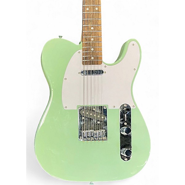 Used Squier Sonic Telecaster Surf Green Solid Body Electric Guitar