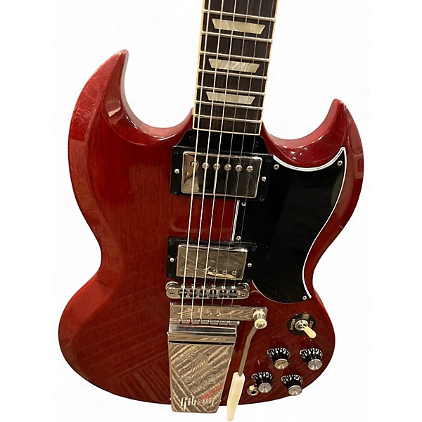 Used Gibson 1961 Reissue SG MAESTRO Heritage Cherry Solid Body Electric Guitar