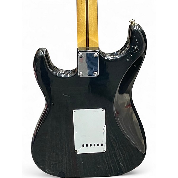 Used Squier Stratocaster Black Solid Body Electric Guitar