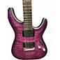 Used Schecter Guitar Research C1 Platinum PURPLE BURST Solid Body Electric Guitar