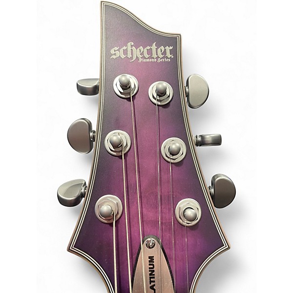 Used Schecter Guitar Research C1 Platinum PURPLE BURST Solid Body Electric Guitar