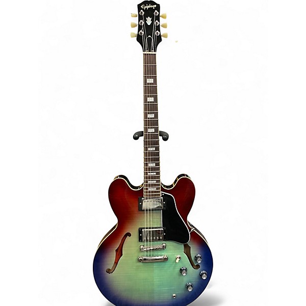 Used Epiphone ES335 FIGURED IG PURPLE BLUE BURST Hollow Body Electric Guitar