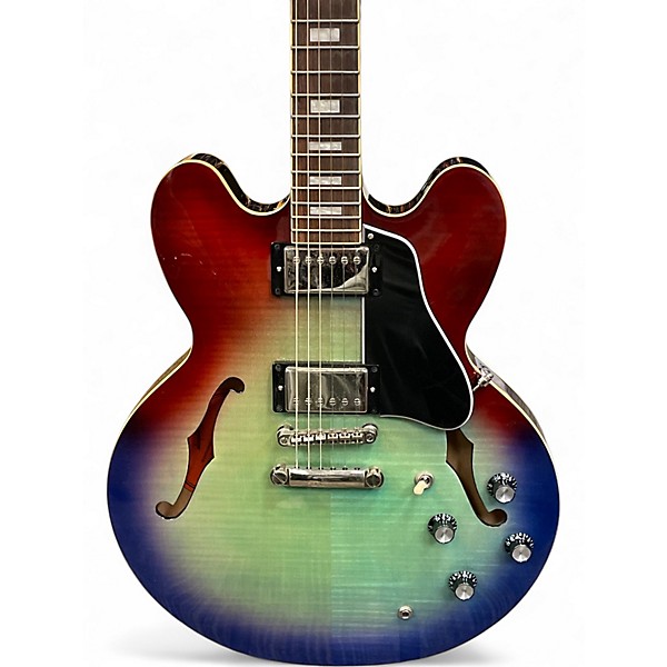 Used Epiphone ES335 FIGURED IG PURPLE BLUE BURST Hollow Body Electric Guitar