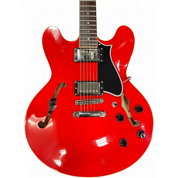 Used Heritage H535 Trans Red Solid Body Electric Guitar