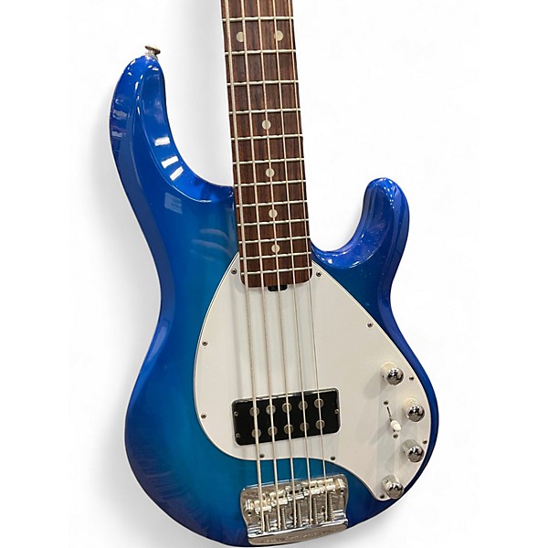 Used Ernie Ball Music Man STINGRAY 5 H Blue Burst Electric Bass Guitar