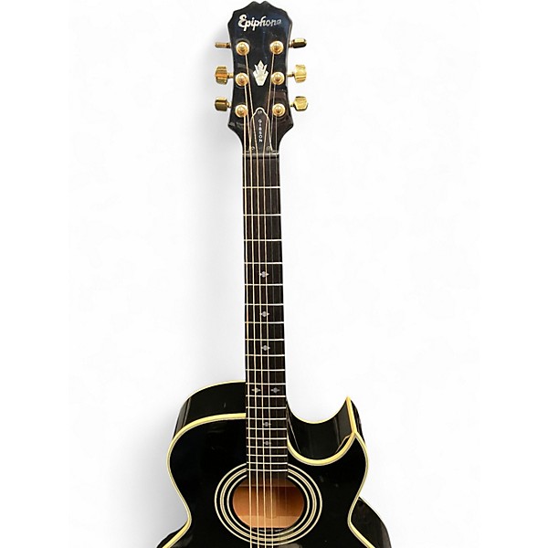 Used 2020s Epiphone PR5E Black Acoustic Electric Guitar