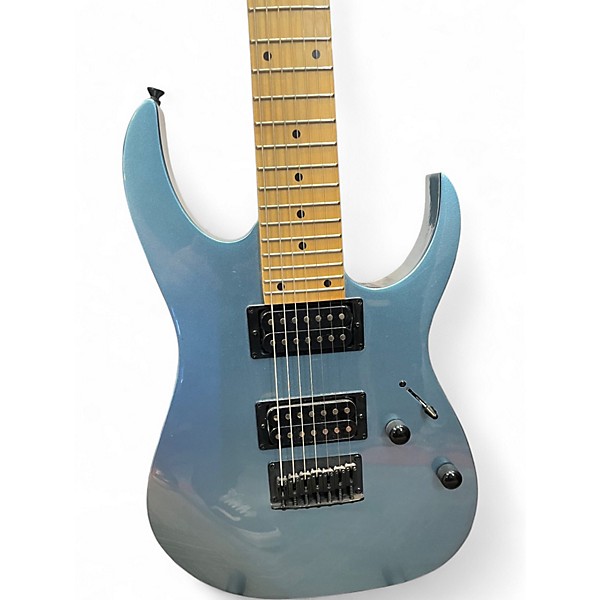 Used Ibanez GRG7221M Metallic Light Blue Solid Body Electric Guitar