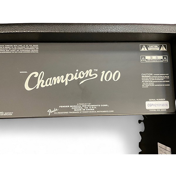 Used Fender Champion 100 Guitar Combo Amp