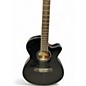 Used Ibanez aeg240 Trans Black Acoustic Electric Guitar
