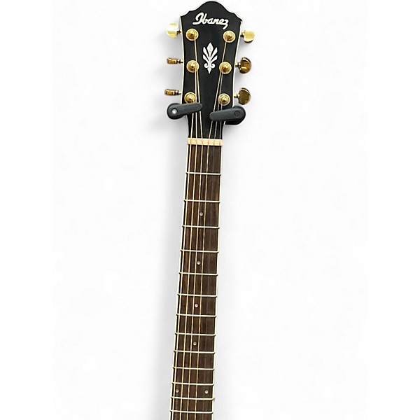 Used Ibanez aeg240 Trans Black Acoustic Electric Guitar