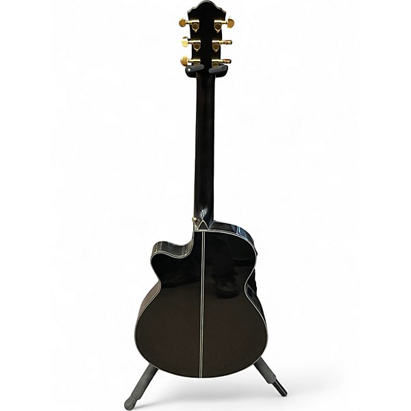 Used Ibanez aeg240 Trans Black Acoustic Electric Guitar