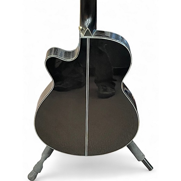 Used Ibanez aeg240 Trans Black Acoustic Electric Guitar