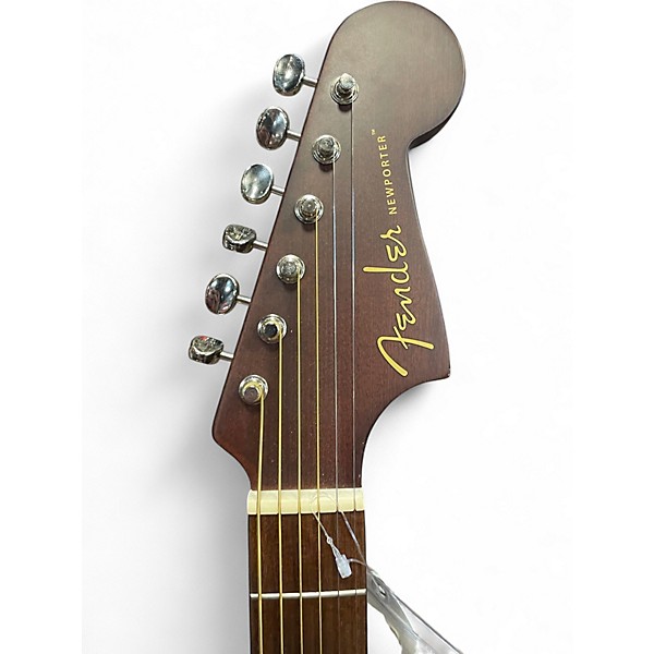 Used Fender Newporter Player Midnight Wine Acoustic Electric Guitar