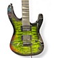 Used Jackson Dinky JS20 DKQ 2PT Transparent Green Solid Body Electric Guitar