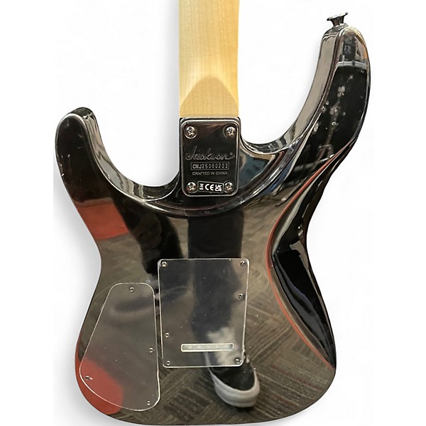 Used Jackson Dinky JS20 DKQ 2PT Transparent Green Solid Body Electric Guitar