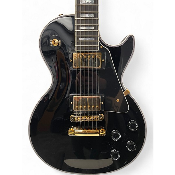 Used Gibson Les Paul Custom Black Onyx Solid Body Electric Guitar