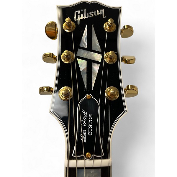 Used Gibson Les Paul Custom Black Onyx Solid Body Electric Guitar