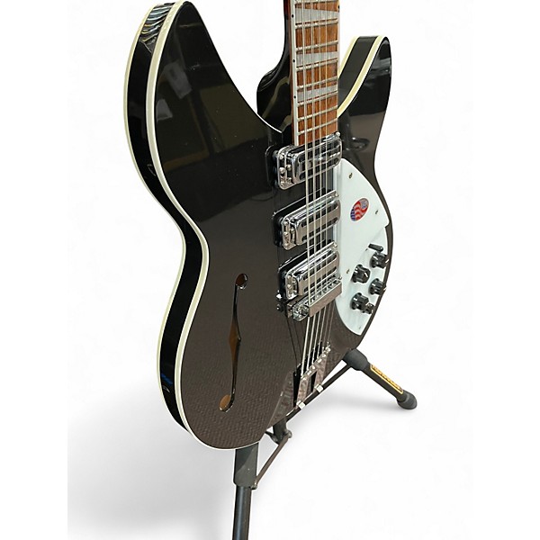 Used Rickenbacker 1993Plus 12 String Black Hollow Body Electric Guitar