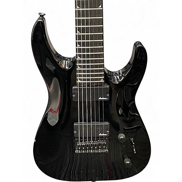 Used Jackson JS22-7 Dinky 7 String Black Solid Body Electric Guitar