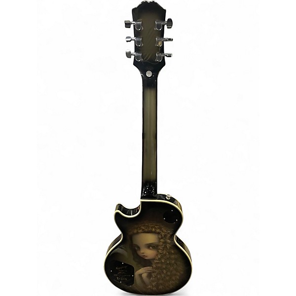 Used 2022 Epiphone Adam Jones Les Paul Custom Silver Burst Solid Body Electric Guitar