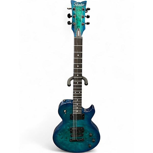 Used Schecter Guitar Research Solo II Standard Ocean Blue Burst Solid Body Electric Guitar