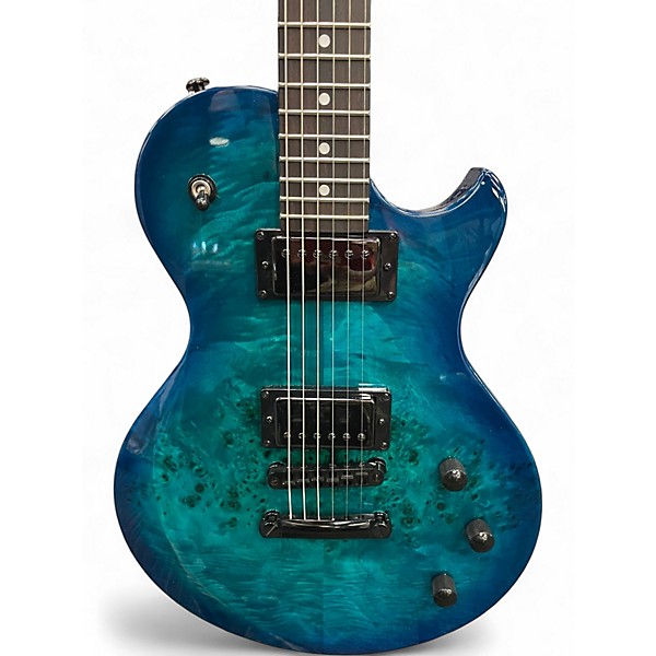 Used Schecter Guitar Research Solo II Standard Ocean Blue Burst Solid Body Electric Guitar