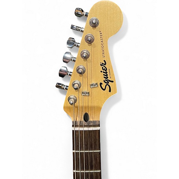 Used Squier Standard Stratocaster Black Solid Body Electric Guitar