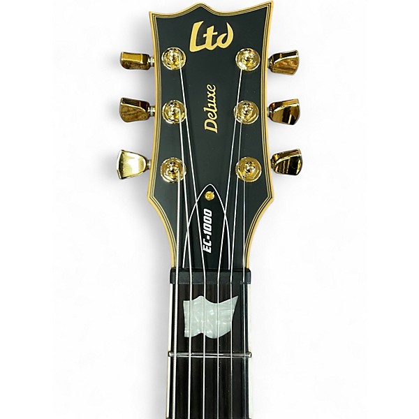 Used ESP LTD EC1000 Deluxe Black Solid Body Electric Guitar