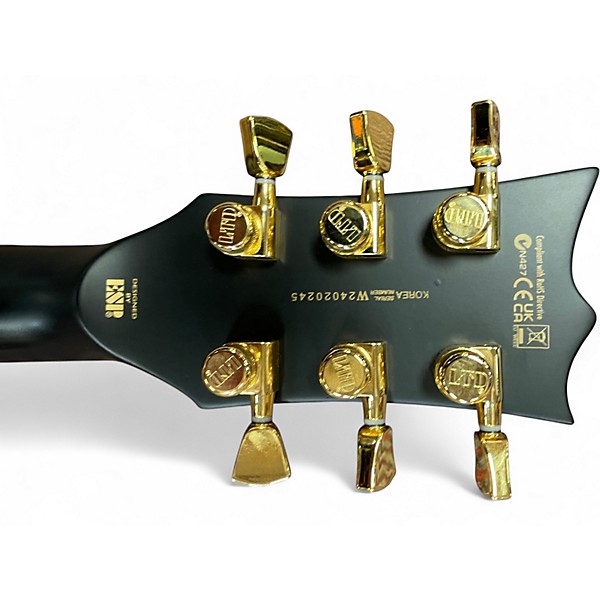 Used ESP LTD EC1000 Deluxe Black Solid Body Electric Guitar