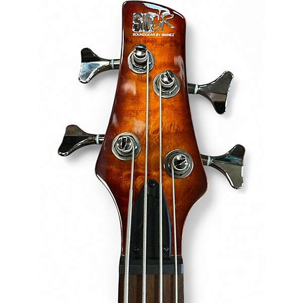 Used Ibanez SR400EQM Dragon Eye Burst Electric Bass Guitar