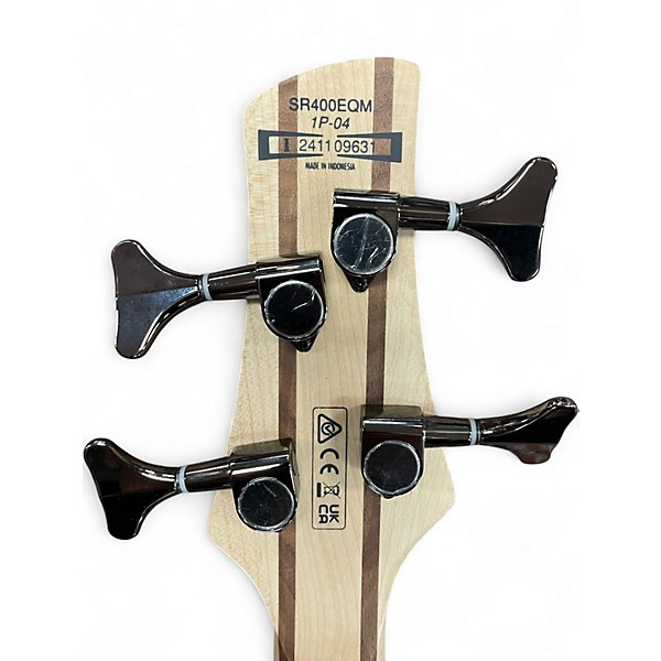 Used Ibanez SR400EQM Dragon Eye Burst Electric Bass Guitar