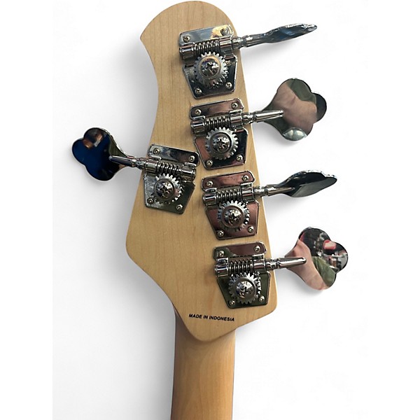 Used Sterling by Music Man sting ray 5 Candy Red Burst Electric Bass Guitar