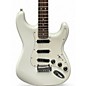 Used Squier Deluxe Hot Rails Stratocaster White Solid Body Electric Guitar