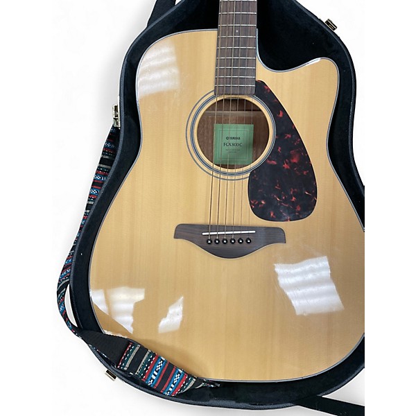 Used Yamaha FGX800C Natural Acoustic Electric Guitar