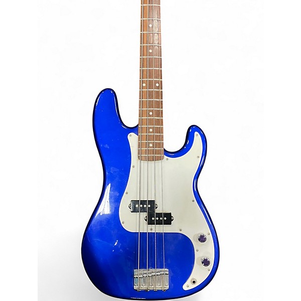 Used Squier Affinity Precision Bass Blue Electric Bass Guitar