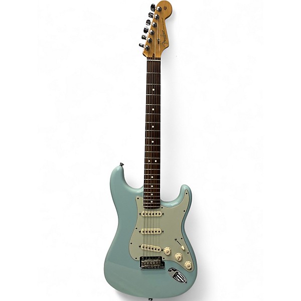 Used Fender FSR American Standard Stratocaster Sonic Blue Solid Body Electric Guitar