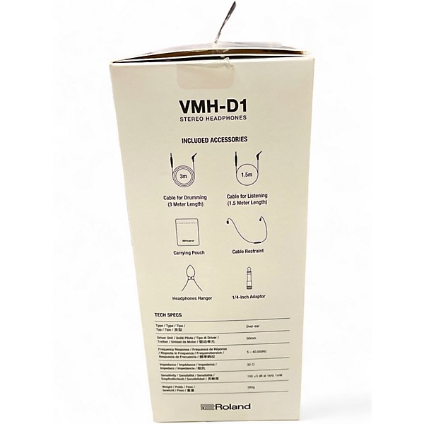 Used Roland vmh-d1 Noise Canceling Headphones