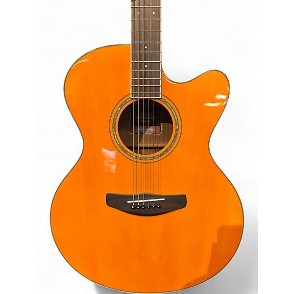 Used Yamaha CPX600 Natural Acoustic Guitar