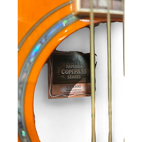 Used Yamaha CPX600 Natural Acoustic Guitar