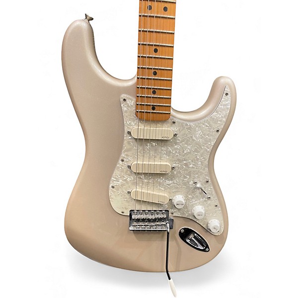 Used Fender Standard Stratocaster Olympic Pearl Solid Body Electric Guitar