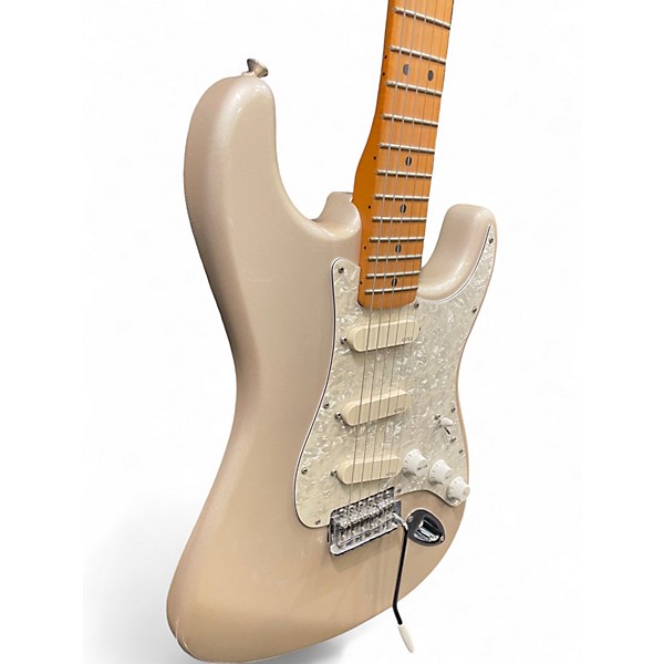 Used Fender Standard Stratocaster Olympic Pearl Solid Body Electric Guitar