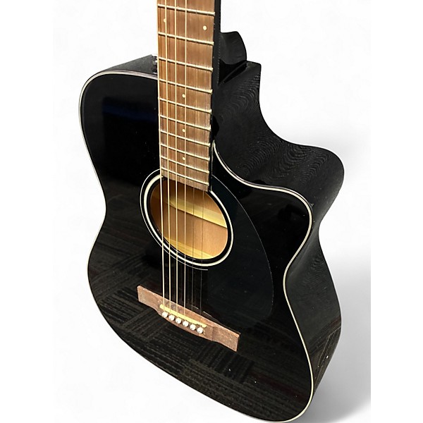 Used Fender CC60SCE Black Acoustic Electric Guitar