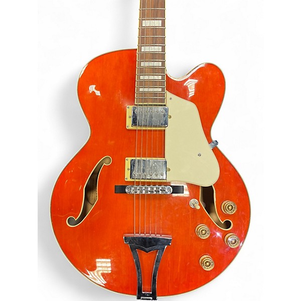 Used Ibanez AF75D Artcore Orange Hollow Body Electric Guitar