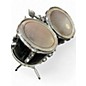 Used Pearl 2 Piece carbon fiber toms Black Acoustic Drum Pack