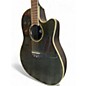 Used Ovation CC24 Celebrity Trans Black Acoustic Electric Guitar