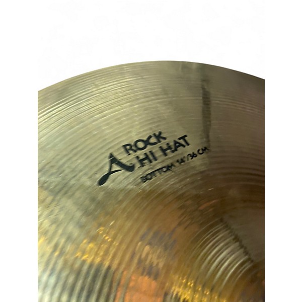 Used Zildjian 14in A Series Rock Hi Hat Pair Cymbal