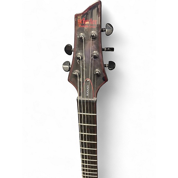 Used Schecter Guitar Research Blackjack C1 BLACK AND RED Solid Body Electric Guitar