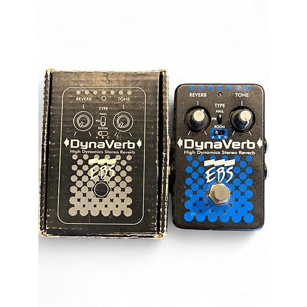 Used EBS DynaVerb High Dynamics Stereo Reverb Bass Effect Pedal